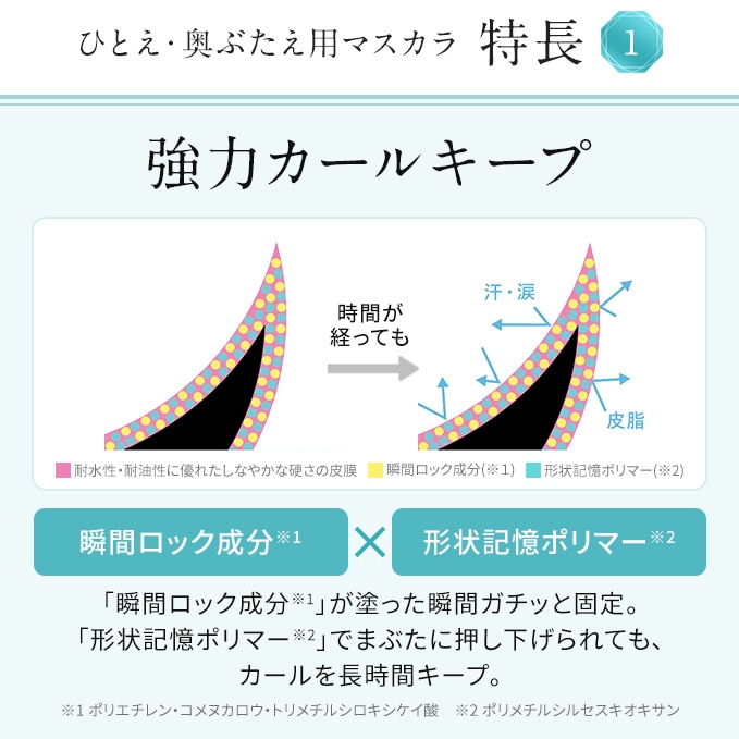 アイプチ ひとえ・奥ぶたえ用マスカラ 02 ブラウンブラック