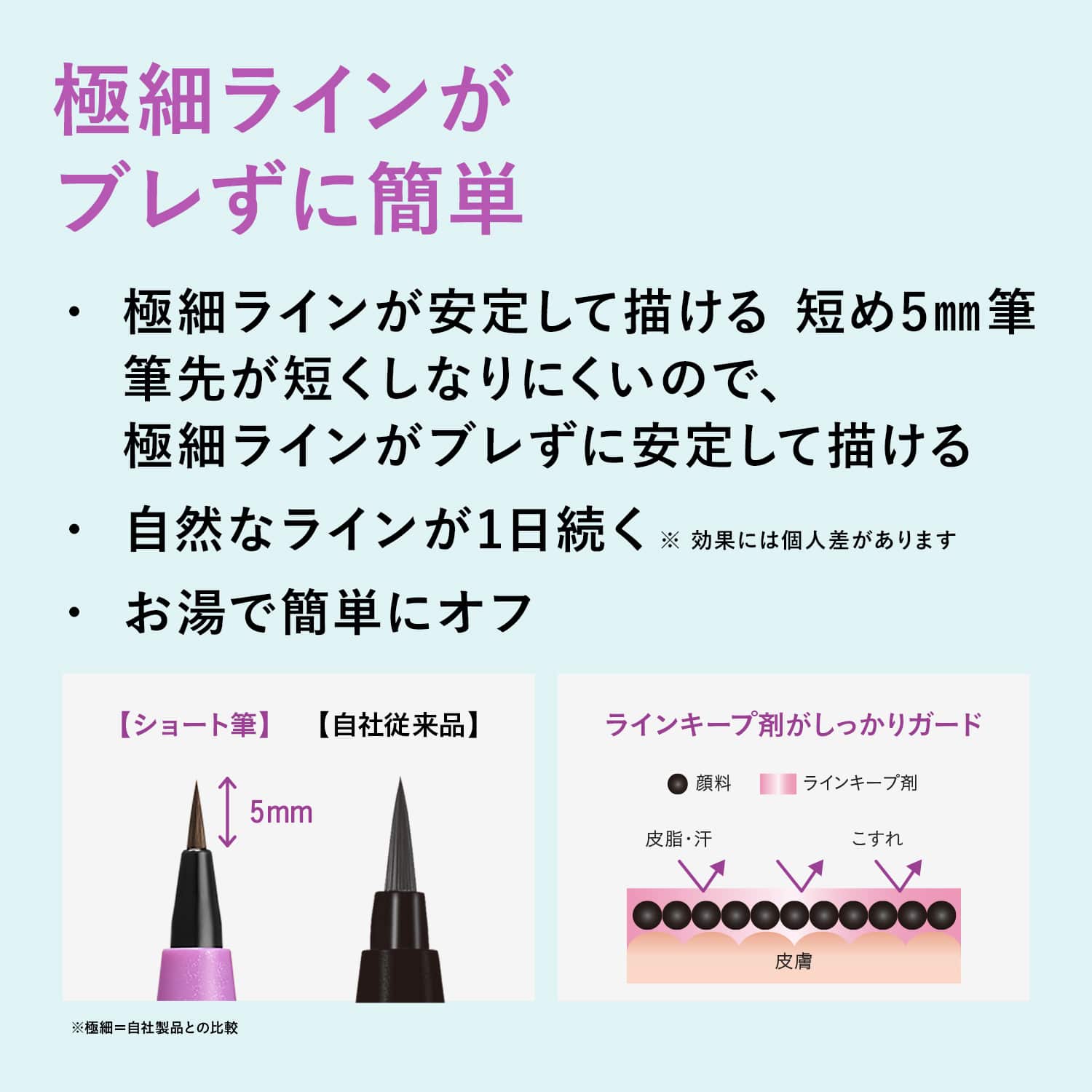 デジャヴュ ラスティンファインE ショート筆リキッド 1 ディープブラック